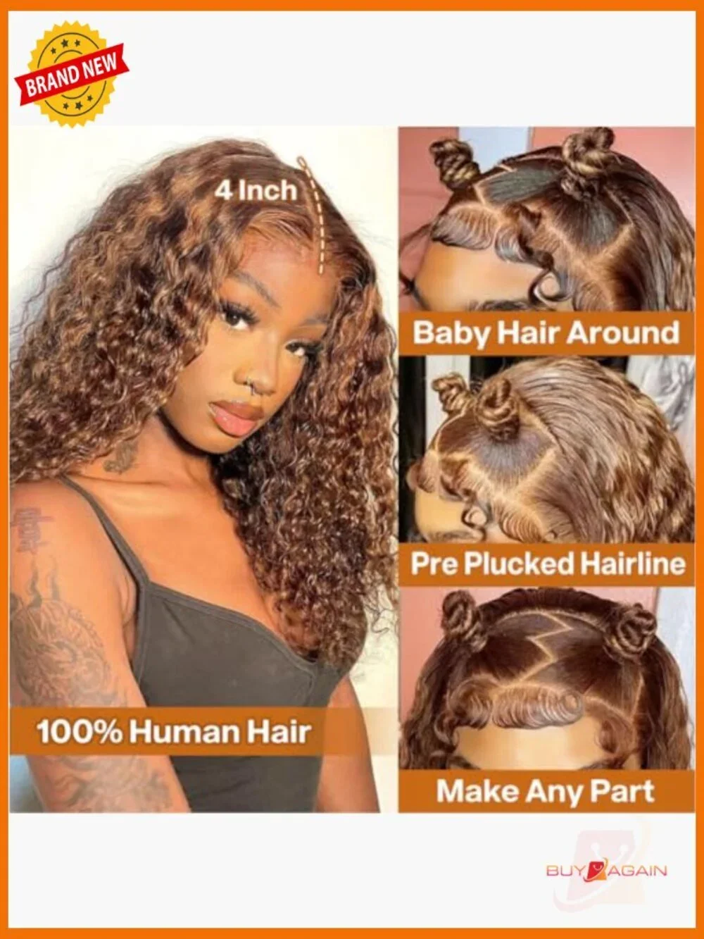 13x4 HD Lace Front Bob Wig Human Hair Deep Wave Pre Plucked Glueless Short Wear